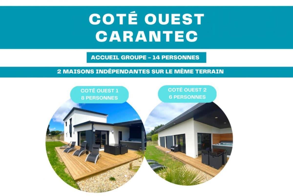 Carantec 4 Stars Villa With Jacuzzi And Garden For 8 Persons Eksteriør billede